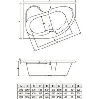Bonito Home Arizona 150x105 L BH-AR-102-150L/Su+BH-AR-150L (с ножками и экраном) Image #3