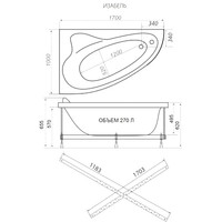 Triton Кайли 150x100 L Люкс Flat (с гидромассажем) Image #2