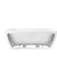Wellsee Belle Spa 3.0 170x80 235901001 (пристенная ванна белый глянец, экран, ножки, сифон-автомат хром) Image #3