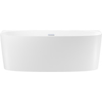 Wellsee Belle Spa 2.0 170x75 235804001 (пристенная ванна белый глянец, экран, каркас, сифон-автомат хром)