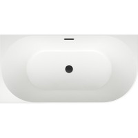 Wellsee Belle Spa 150x75 235701003 (пристенная ванна (левая) белый глянец, экран, каркас, сифон-автомат матовый черный) Image #4