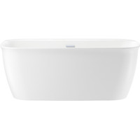 Wellsee Brillant iCon 160x80 236001001 (отдельностоящая ванна белый глянец, экран, ножки, сифон-автомат хром)