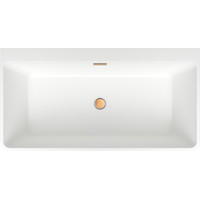 Wellsee Graceful Pro 150x77 230902004 (отдельностоящая ванна белый глянец, экран, ножки, сифон-автомат золото) Image #4