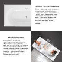 Wellsee Dream For More 181x90 23790102R (встраиваемая ванна белый глянец, сифон-автомат глянцевый белый) Image #3