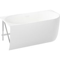 Wellsee Belle Spa 150x75 235701002 (пристенная ванна (левая) белый глянец, экран, каркас, сифон-автомат глянцевый белый) Image #2