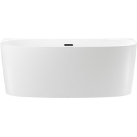 Wellsee Belle Spa 2.0 160x75 235801003 (пристенная ванна белый глянец, экран, ножки, сифон-автомат матовый черный) Image #1