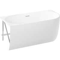 Wellsee Belle Spa 150x75 235701001 (пристенная ванна (левая) белый глянец, экран, каркас, сифон-автомат хром) Image #2
