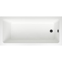 Wellsee FreeDom 150x80 231101003 (встраиваемая ванна белый глянец, сифон-автомат матовый черный) Image #1