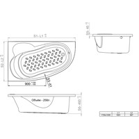 Triton Кайли гидромассажная 150x100R Комфорт Image #3