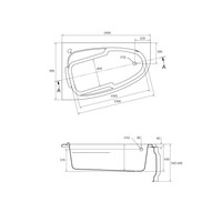 Cersanit Joanna 140x90 R (с каркасом) Image #13