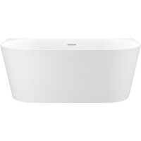 Wellsee Excellence Pro 180x80 28760401R (пристенная ванна белый глянец, экран, ножки, сифон-автомат хром)
