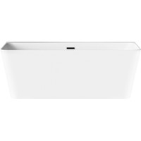 Wellsee Bromance 170x78 231601003 (пристенная ванна белый глянец, экран, ножки, сифон-автомат матовый черный) Image #1