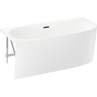 Wellsee Belle Spa 2.0 160x75 235802003 (пристенная ванна (левая) белый глянец, экран, каркас, сифон-автомат матовый черный) Image #2