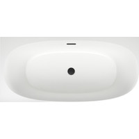 Wellsee Belle Spa 2.0 160x75 235802003 (пристенная ванна (левая) белый глянец, экран, каркас, сифон-автомат матовый черный) Image #4