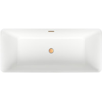 Wellsee DeSire 175,5x76 231503004 (отдельностоящая ванна белый глянец, экран, ножки, сифон-автомат золото) Image #4