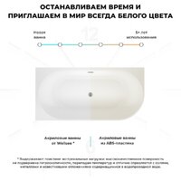 Wellsee Excellence Pro 180x80 28760804R (пристенная ванна (левая) белый глянец, экран, ножки, сифон-автомат золото) Image #7