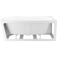Wellsee Excellence Pro 180x80 28760804R (пристенная ванна (левая) белый глянец, экран, ножки, сифон-автомат золото) Image #3