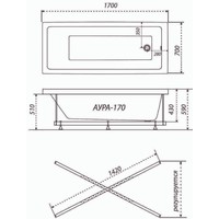 Triton Аура гидромассажная 170х70 Стандарт Image #3