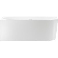 Wellsee Belle Spa 2.0 160x75 235802002 (пристенная ванна (левая) белый глянец, экран, каркас, сифон-автомат глянцевый белый)