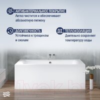 Lauter Belgravia 170x75 21110170 (с ножками, лицевым и торцевым экранами) Image #5