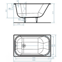 Универсал Каприз 120x70 (с ножками) Image #3