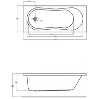 Cersanit Nike 170x70 (с ножками и экраном) Image #2