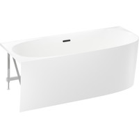 Wellsee Belle Spa 2.0 170x75 235805003 (пристенная ванна (левая) белый глянец, экран, каркас, сифон-автомат матовый черный) Image #2