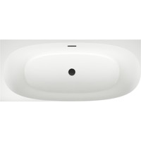 Wellsee Belle Spa 2.0 170x75 235805003 (пристенная ванна (левая) белый глянец, экран, каркас, сифон-автомат матовый черный) Image #4