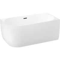 Wellsee Belle Spa 150x75 235702003 (пристенная ванна (правая) белый глянец, экран, каркас, сифон-автомат матовый черный) Image #2