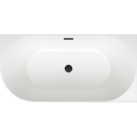 Wellsee Belle Spa 150x75 235702003 (пристенная ванна (правая) белый глянец, экран, каркас, сифон-автомат матовый черный) Image #4