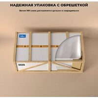 Wellsee Chalice Perfection 166x77 230610001 (отдельностоящая ванна белый глянец/мат. светло-розовый, экран, ножки, сифон-автомат хром) Image #9