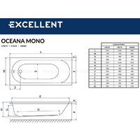 Excellent Oceana Mono 180x80 Image #3