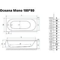 Excellent Oceana Mono 180x80 Image #2