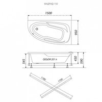 1AcReal Мадрид 170х95 L (с каркасом и экраном) Image #8