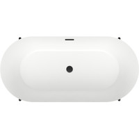 Wellsee FR.Euphoria 2.0 166x77 235501003 (отдельностоящая ванна белый глянец, экран, ножки матовый черный, сифон-автомат матовый черный) Image #4