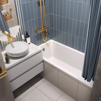 Wellsee FreeDom 150x80 231101008 (встраиваемая ванна белый глянец, ножки, сифон-автомат золото) Image #8