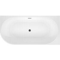 Wellsee Excellence Pro 150x73 28761003R (пристенная ванна (правая) белый глянец, экран, ножки, сифон-автомат матовый черный) Image #4