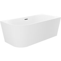 Wellsee Excellence Pro 150x73 28761003R (пристенная ванна (правая) белый глянец, экран, ножки, сифон-автомат матовый черный) Image #2