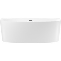 Wellsee Belle Spa 2.0 170x75 235804003 (пристенная ванна белый глянец, экран, каркас, сифон-автомат матовый черный) Image #1