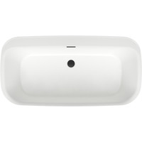 Wellsee Brillant iCon 160x80 236001003 (отдельностоящая ванна белый глянец, экран, ножки, сифон-автомат матовый черный) Image #4