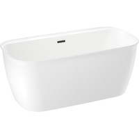 Wellsee Brillant iCon 160x80 236001003 (отдельностоящая ванна белый глянец, экран, ножки, сифон-автомат матовый черный) Image #2