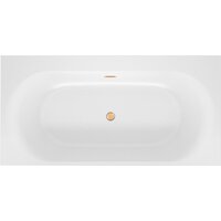 Wellsee Dream For More 181x90 23790104R (встраиваемая ванна белый глянец, сифон-автомат золото) Image #1