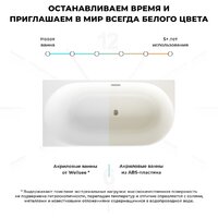 Wellsee Collaro Mini 140x70 28870303R (пристенная ванна (левая) белый глянец, экран, ножки, сифон-автомат матовый черный) Image #7