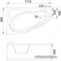 Gemy G9046 II B R 171x99 (с гидромассажем) Image #2