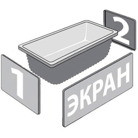 Triton Дина 170х75 (с ножками и экраном) Image #2