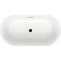Wellsee Chic Riviera 149x78 236801003 (отдельностоящая ванна белый глянец, экран, ножки, сифон-автомат матовый черный) Image #4
