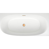 Wellsee Belle Spa 2.0 160x75 235803004 (пристенная ванна (правая) белый глянец, экран, каркас, сифон-автомат золото) Image #4