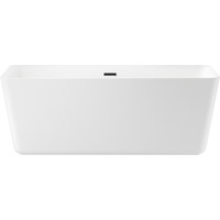 Wellsee DeSire 167,5x78 231502003 (отдельностоящая ванна белый глянец, экран, ножки, сифон-автомат матовый черный) Image #1