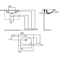 Ideal Standard Tesi Vanity 80x45 [T350901] Image #2