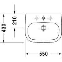 Duravit D-Code 55x43 (23105500002) Image #2